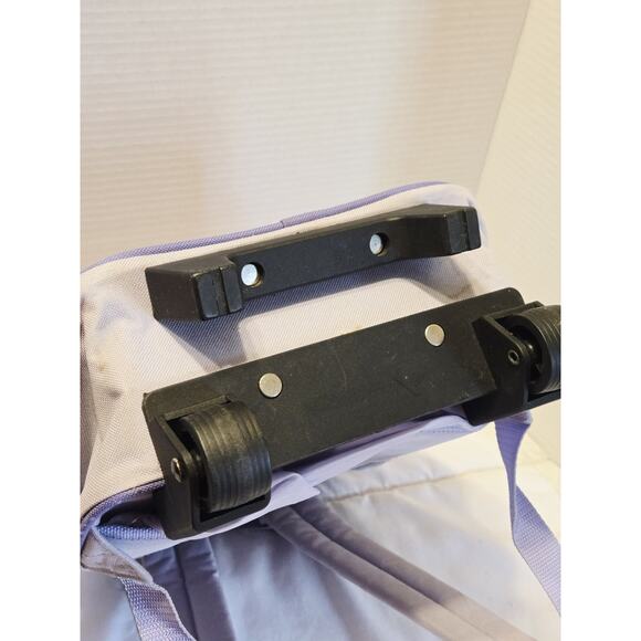 Vintage Sesame Street Rolling Backpack Abby Cadabby & Elmo Purple Retro Toddler - Picture 6 of 10